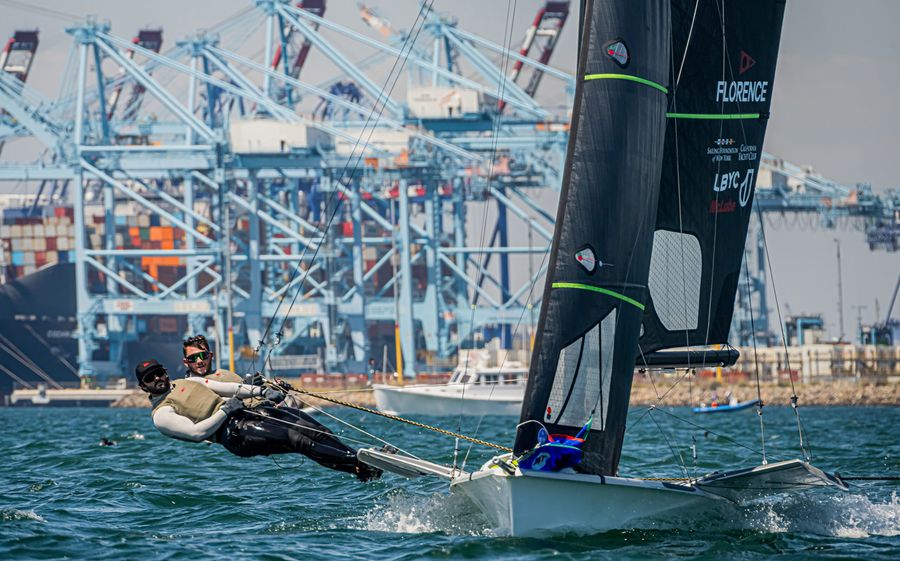 One point separates leaders as Nacra 17 medal race looms, 09 August 2026