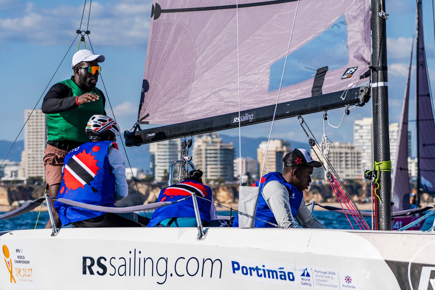 Trinidadian sailors compete at the 2026 World Sailing Inclusion Championship in Portimão, Portugal, with support from Vela Solidária.