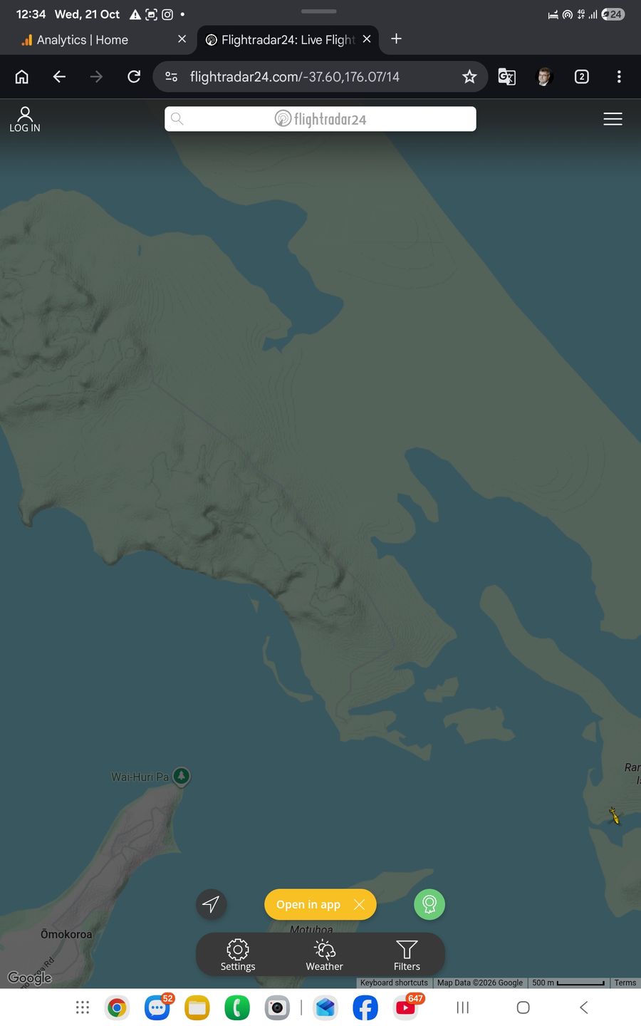 The second aircraft, according to FlightRadar24 tracking was the Air Ambulance