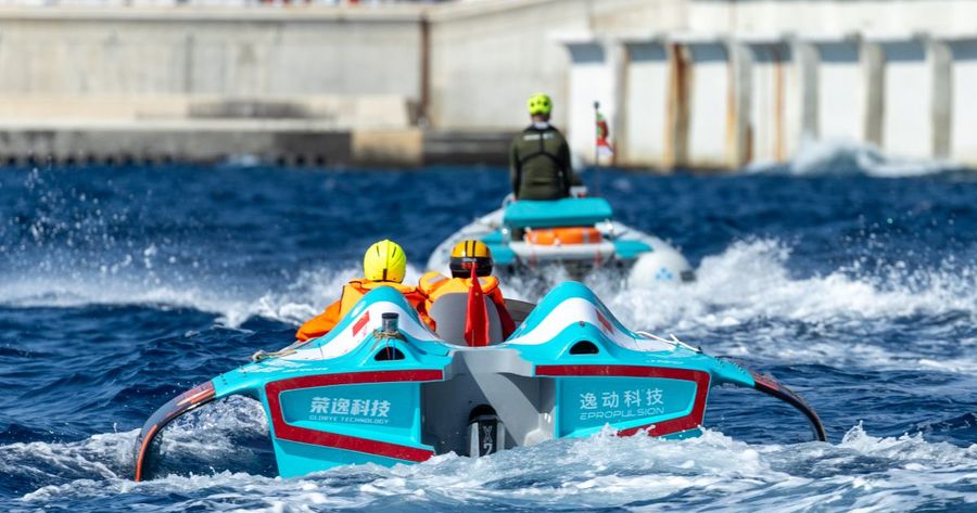 Chinese team claims first Monaco Energy Boat Challenge podium with ePropulsion hydrofoil, 30 July 2026