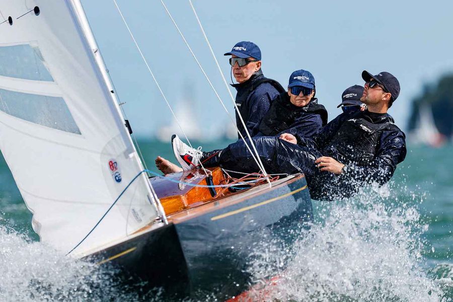 Duke's 1947 Dragon wins at Cowes in its 200th regatta year, 03 August 2026