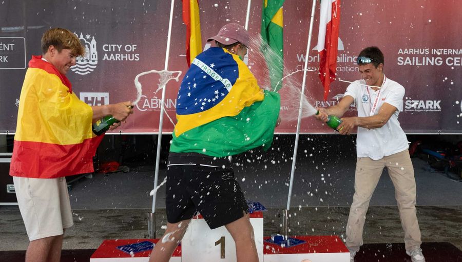 Kiwi silver and bronze as Aarhus tests ILCA 6 youth fleet all week, 20 August 2026