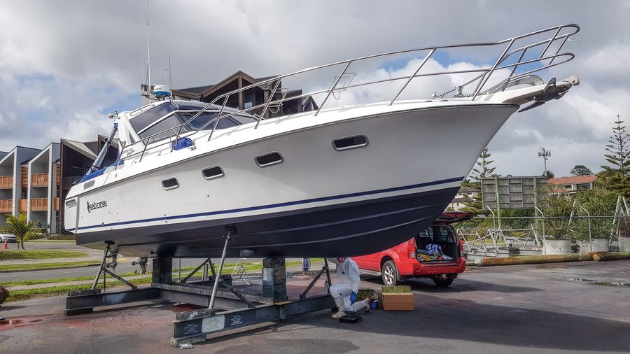 Sparkling clean and freshly antifouled
