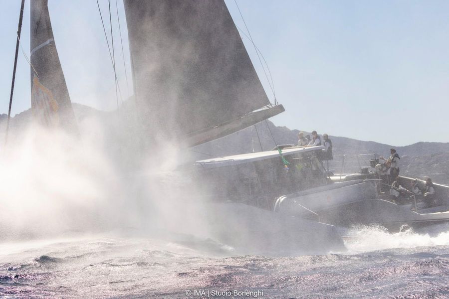 Action from the 2026 Maxi Yacht Rolex Cup. Photo: Rolex/Studio Borlenghi