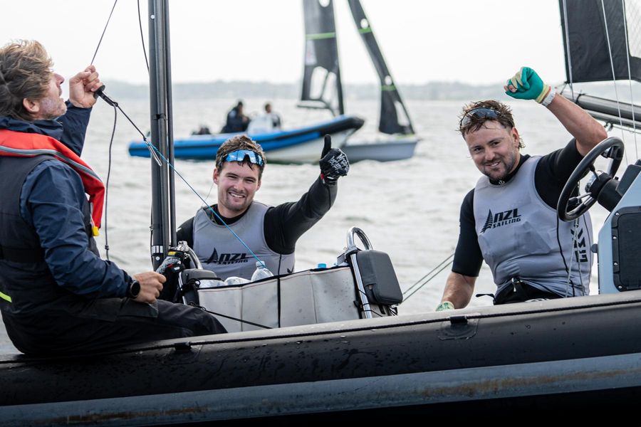 Coutts and Gunn surge to second at 49er Europeans with two race wins, 09 July 2026