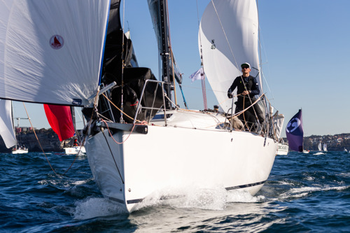 The fleet competes in the Sydney to Gold Coast yacht race.