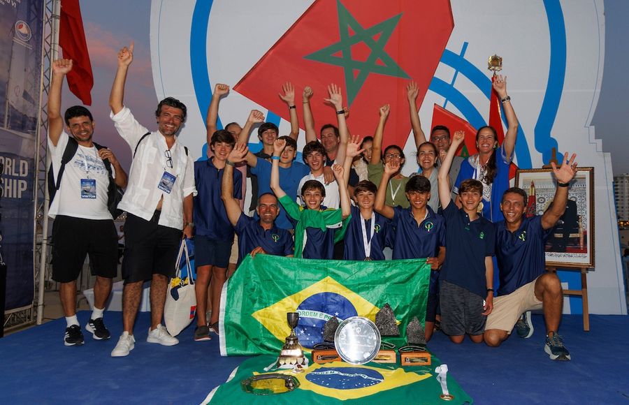 Brazil's Bragança wins record-breaking Optimist Worlds in Tangier, 03 July 2026