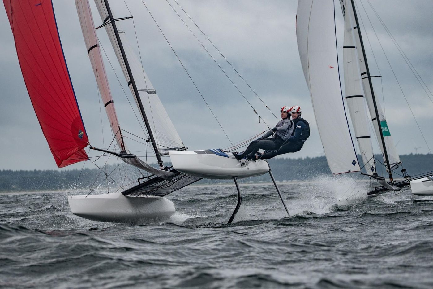 Coutts and Gunn sit 10th as Kiwi crews find feet in 34-knot European opener, 08 July 2026