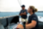 Alexia Barrier and Loïck Peyron aboard IDEC Sport-CIC (Robin Christol)