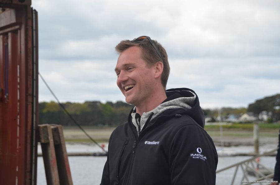 Pierre-Louis Attwell aboard Resilient. Photo: Sibylle Simon-Barboux