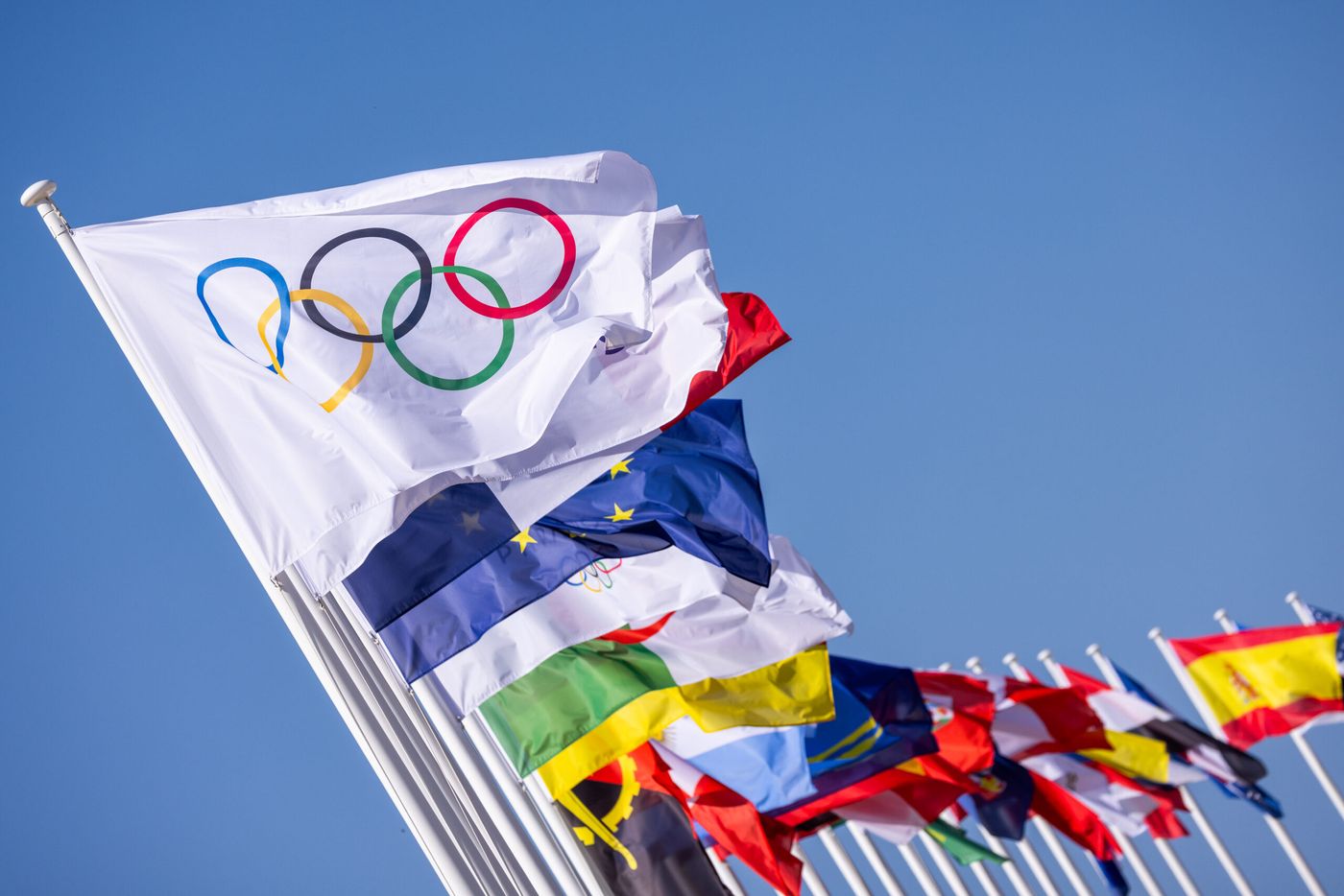 Olympic sailing action in Marseille during the Paris 2024 Games. (Photo by World Sailing / Lloyd Images)