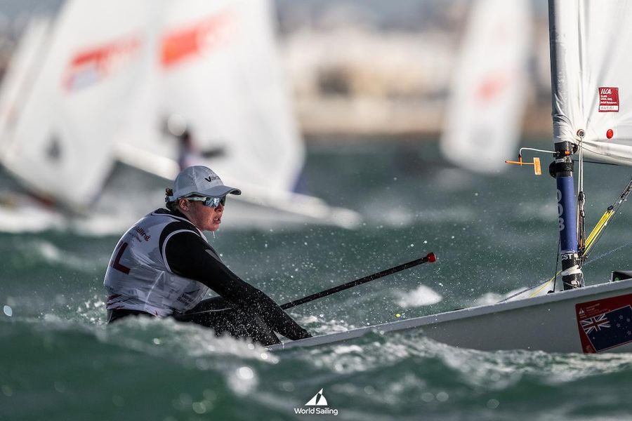 Chloe Turner climbs to third at ILCA 6 Youth Worlds with 2-2 day, 17 August 2026