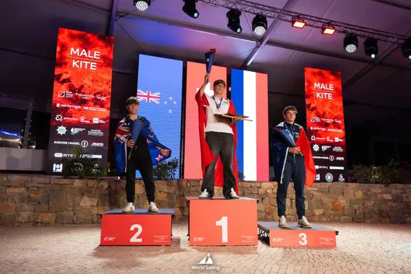 Toby Wigglesworth claimed silver in the boys' kitefoil at last year's Youth World Championships