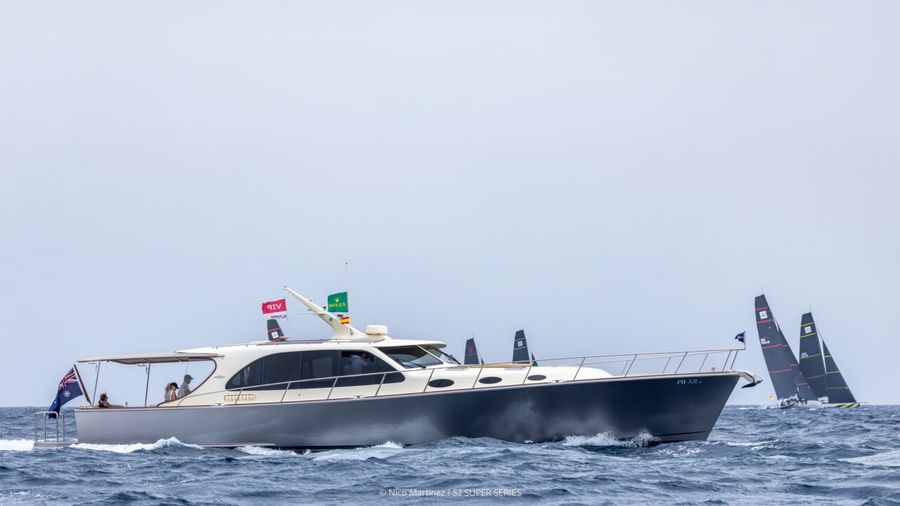 Racing at the 52 Super Series Sailing Week, Marina Rubicon, Lanzarote