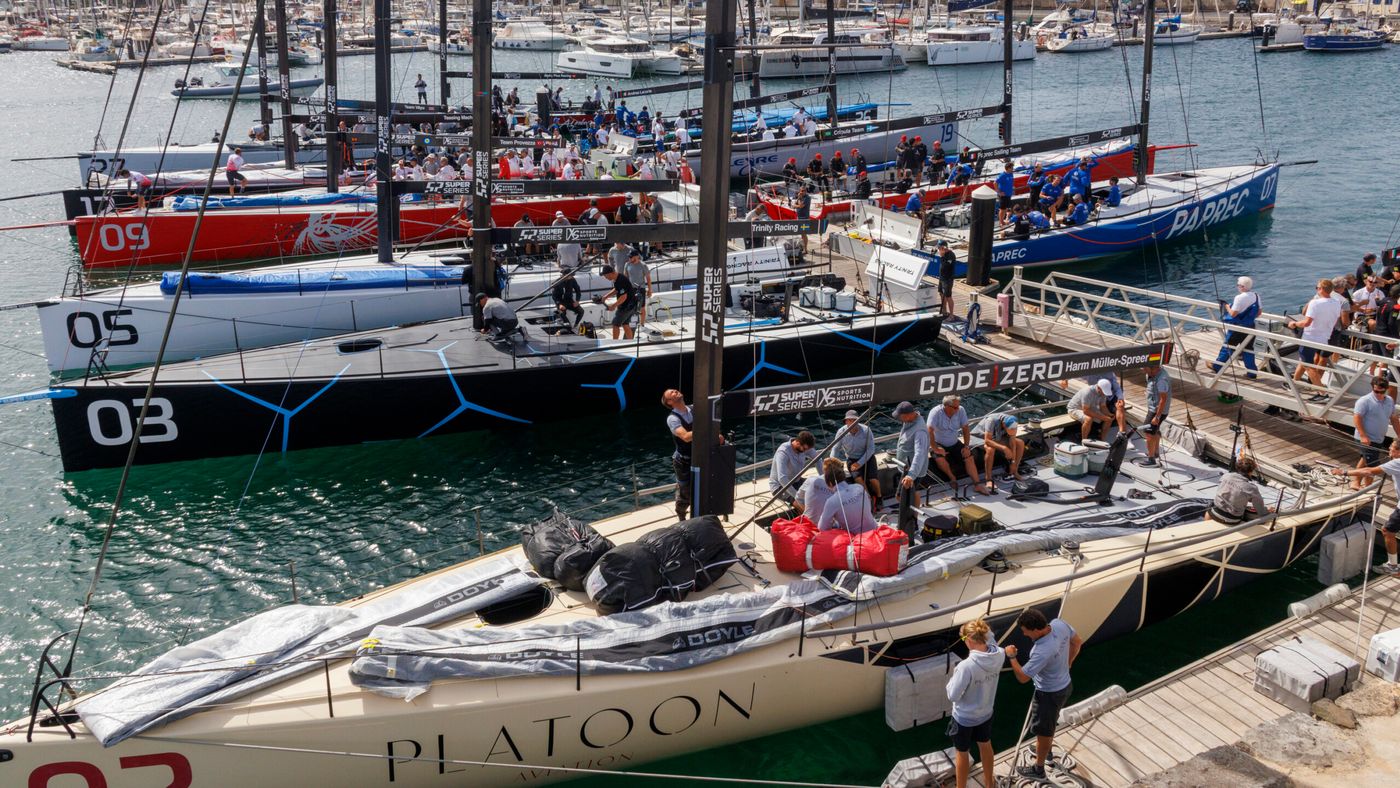 Sled leads by two as 30-knot trades shut down Lanzarote racing, 25 July 2026