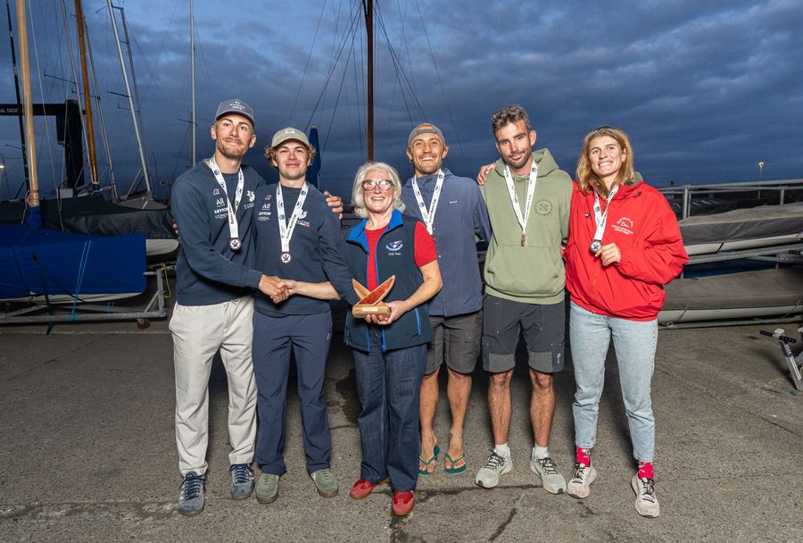 Timothée Rossi (FRA) rounds out the podium in third at the Dublin Match Cup 2026, World Match Racing Tour, Dún Laoghaire, Dublin Bay, Ireland, 24-27 September 2026.