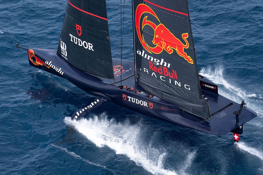 September 01, 2024. Race Day 4 of the Louis Vuitton Cup. ALINGHI RED BULL RACING