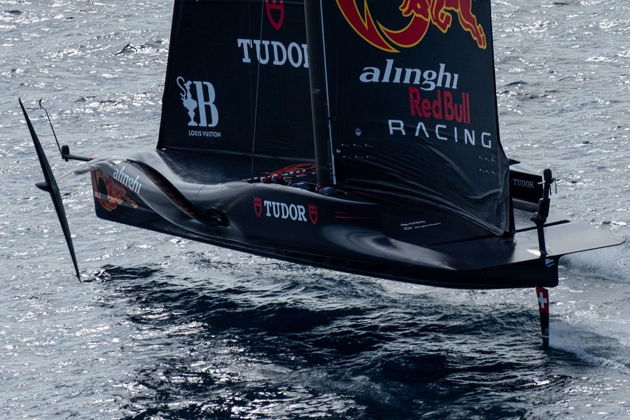 September 05, 2024. Race Day 6 of the Louis Vuitton Cup. ALINGHI RED BULL RACING