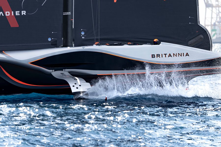 September 05, 2024. Louis Vuitton Cup, Race Day 6. INEOS BRITANNIA