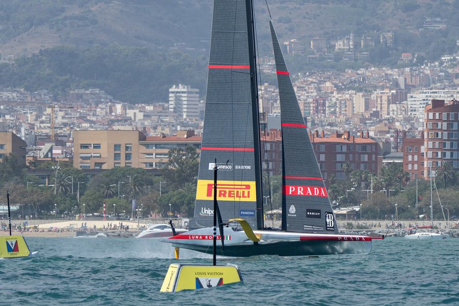 September 07, 2024. Race Day 7 of the Louis Vuitton Cup. LUNA ROSSA PRADA PIRELLI TEAM