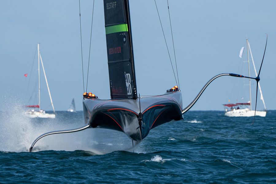 September 07, 2024. Race Day 7 of the Louis Vuitton Cup. INEOS BRITANNIA