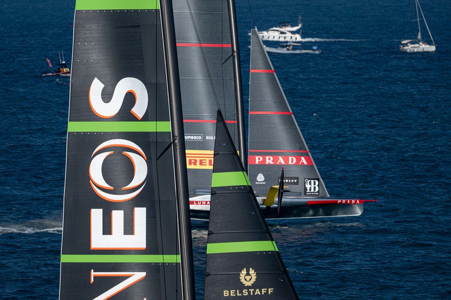 September 07, 2024. Louis Vuitton Cup, Race Day 7.  INEOS BRITANNIA, LUNA ROSSA PRADA PIRELLI TEAM Luna Rossa Prada Pirelli