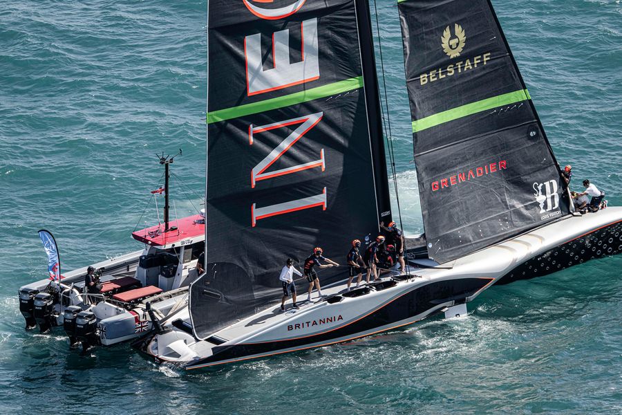 September 07, 2024. Louis Vuitton Cup, Race Day 7. INEOS BRITANNIA
