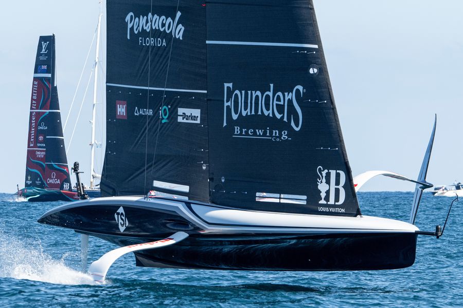 September 09, 2024. Race Day 9 of the Louis Vuitton Cup. NYYC AMERICAN MAGIC Photo Credit: AC37 media