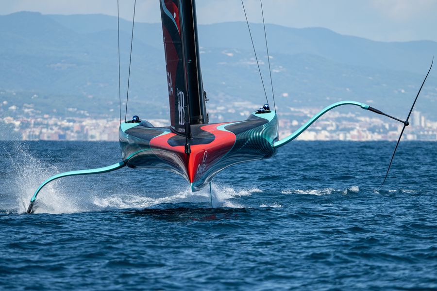 September 09, 2024. Race Day 9 of the Louis Vuitton Cup. EMIRATES TEAM NEW ZEALAND Photo Credit: AC37 media