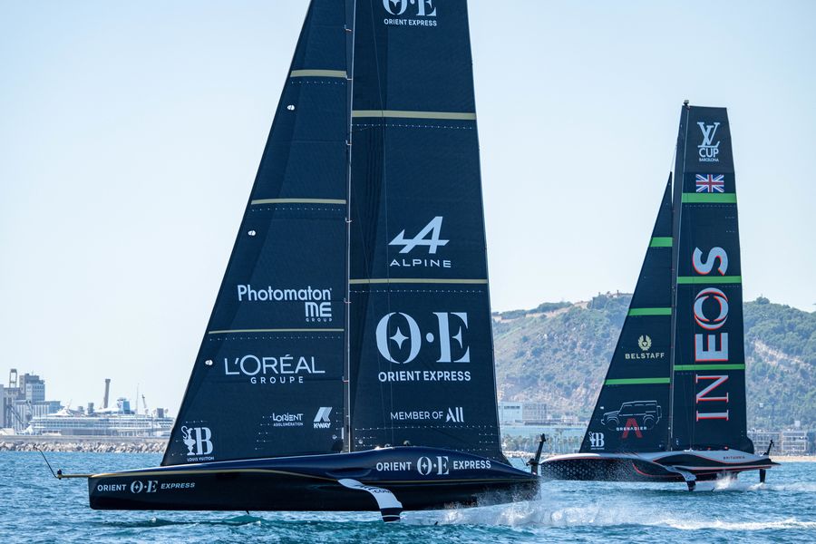 September 09, 2024. Race Day 9 of the Louis Vuitton Cup.