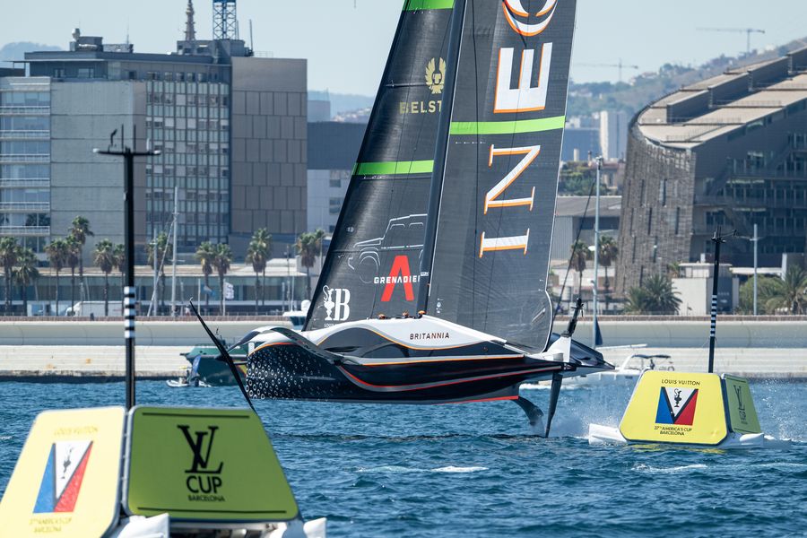 September 09, 2024. Race Day 9 of the Louis Vuitton Cup. INEOS BRITANNIA