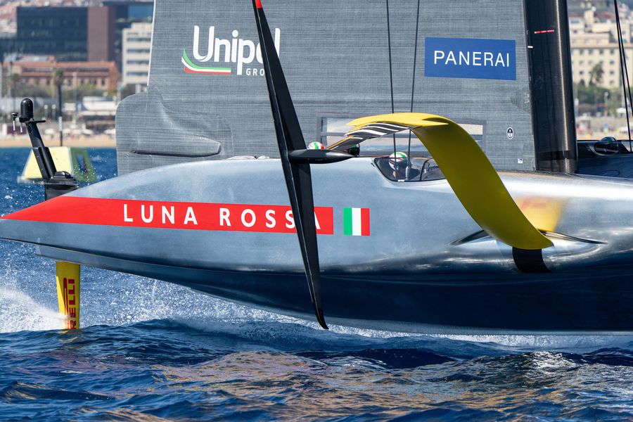 September 14, 2024. Louis Vuitton Cup, Semi Finals Race Day 1. LUNA ROSSA PRADA PIRELLI TEAM Photo Credit: AC37 media