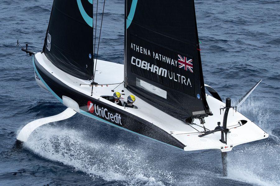 September 17, 2024. UniCredit Youth America's Cup, Race Day 1 - Group A. Athena Pathway - Youth Photo Credit AC37 media