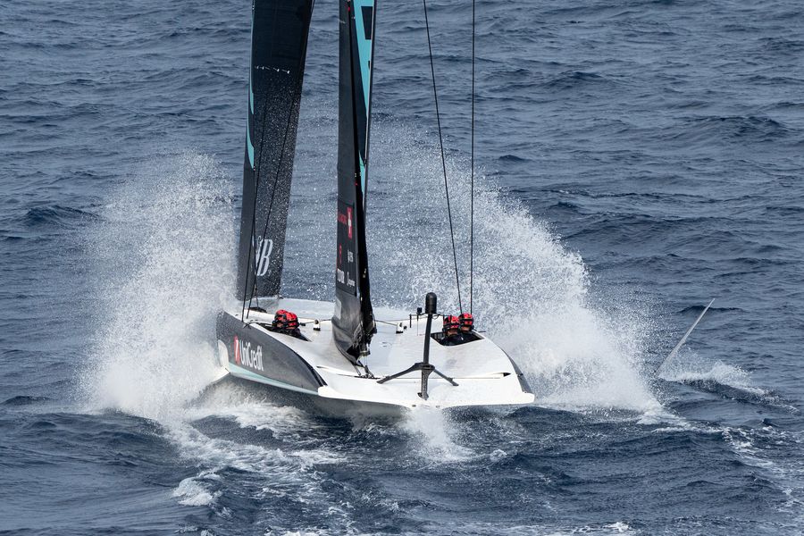 September 17, 2024. UniCredit Youth America's Cup, Race Day 1 - Group A. Alinghi Red Bull Racing Youth Team Photo Credit: AC37 media
