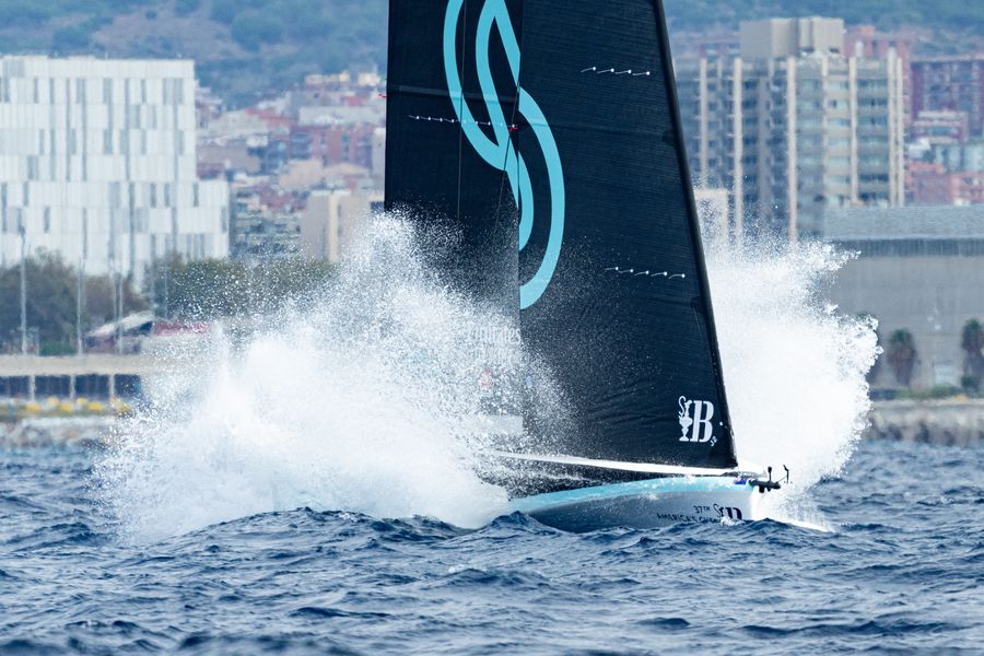 September 17, 2024. UniCredit Youth America's Cup, Race Day 2 - Group A. Emirates Team New Zealand Youth Team - We are having a devil of a time staying on our foils! Photo Credit: AC37 media