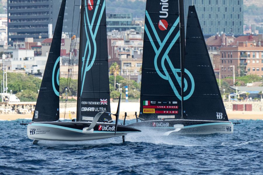 September 17, 2024. UniCredit Youth America's Cup, Race Day 2 - Group A. Athena Pathway - Youth, Luna Rossa Prada Pirelli Youth Team Photo Credit: AC37 media