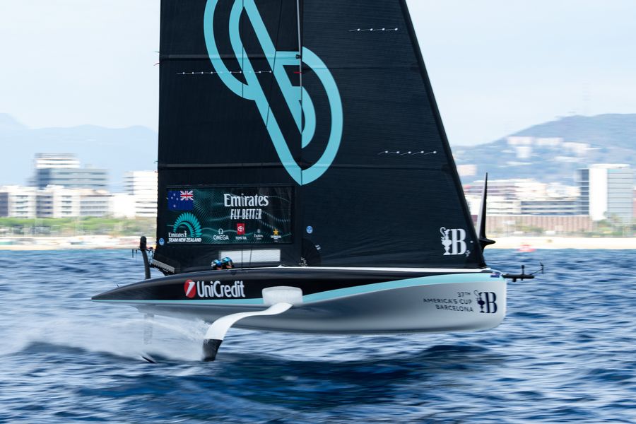 September 17, 2024. UniCredit Youth America's Cup, Race Day 2 - Group A. Emirates Team New Zealand Youth Team Photo Credit: AC37 media