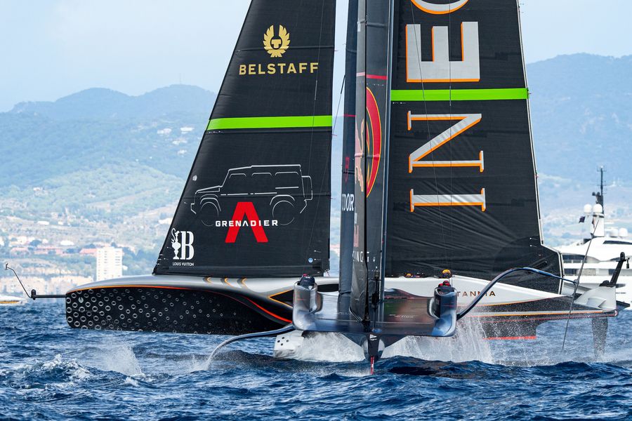 September 18, 2024. Louis Vuitton Cup, Semi Finals Race Day 4. INEOS BRITANNIA, ALINGHI RED BULL RACING Photo Credit< AC37 media