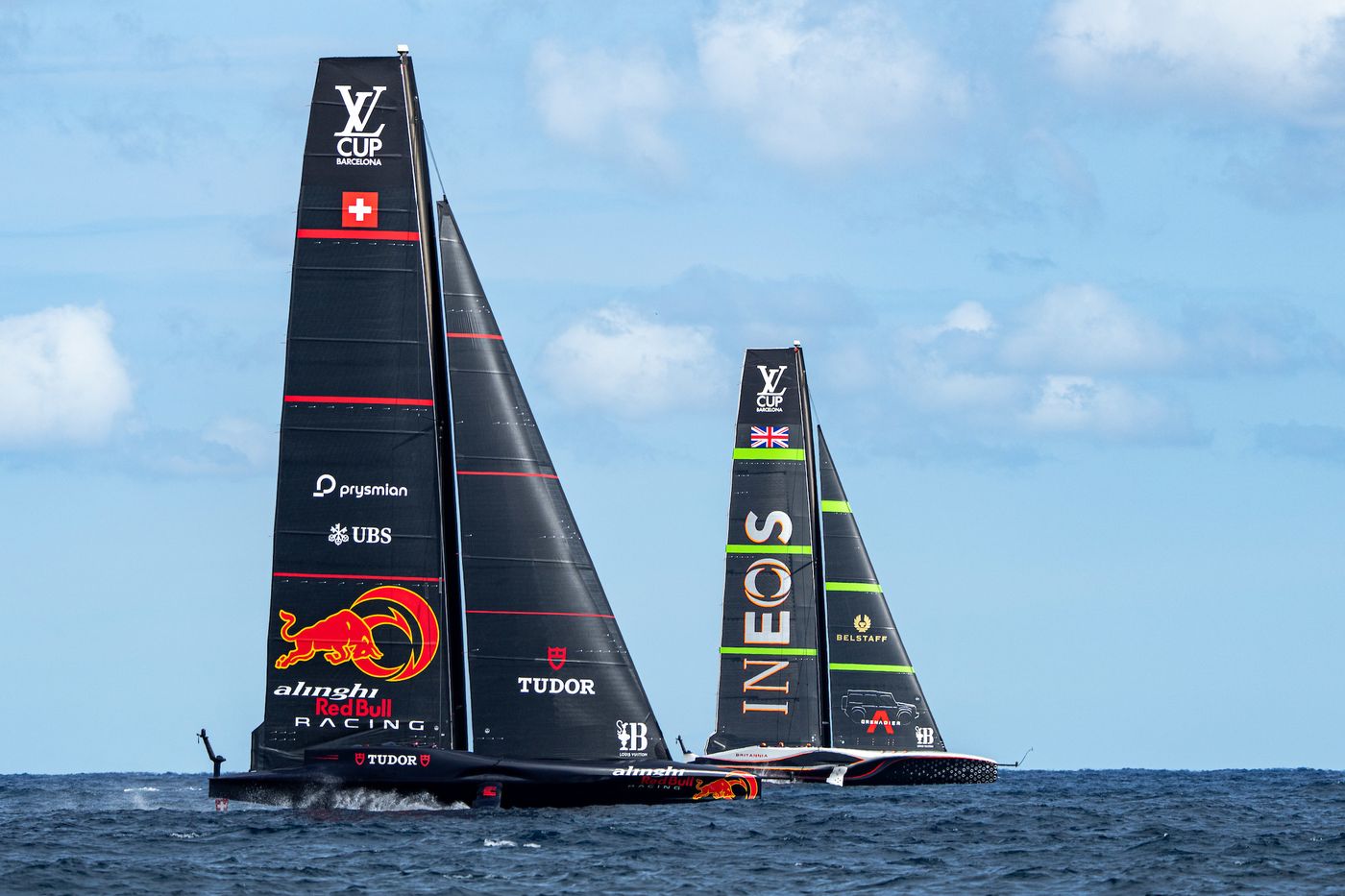 September 18, 2024. Louis Vuitton Cup, Semi Finals Race Day 4.ALINGHI RED BULL RACING, INEOS BRITANNIA. Photo Credit: AC37 media