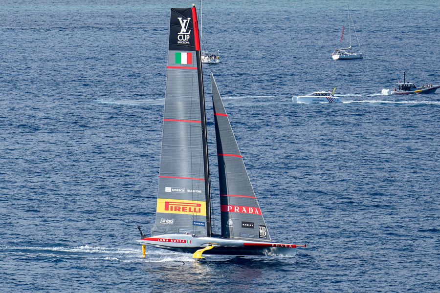 September 19, 2024. Louis Vuitton Cup, Semi Finals Race Day 5. LUNA ROSSA PRADA PIRELLI TEAM. Photo Credit: AC37 media