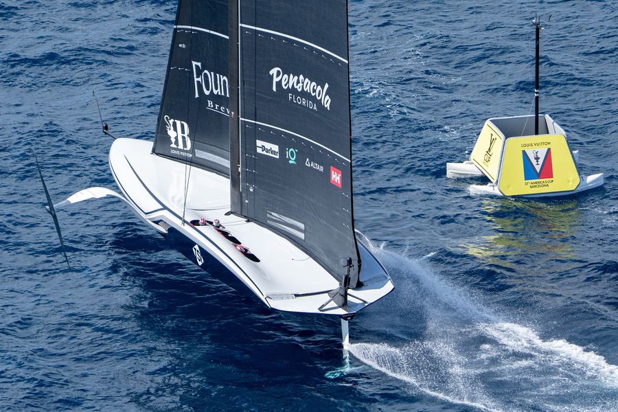 September 19, 2024. Louis Vuitton Cup, Semi Finals Race Day 5. NYYC AMERICAN MAGIC, Photo Credit: AC37 media