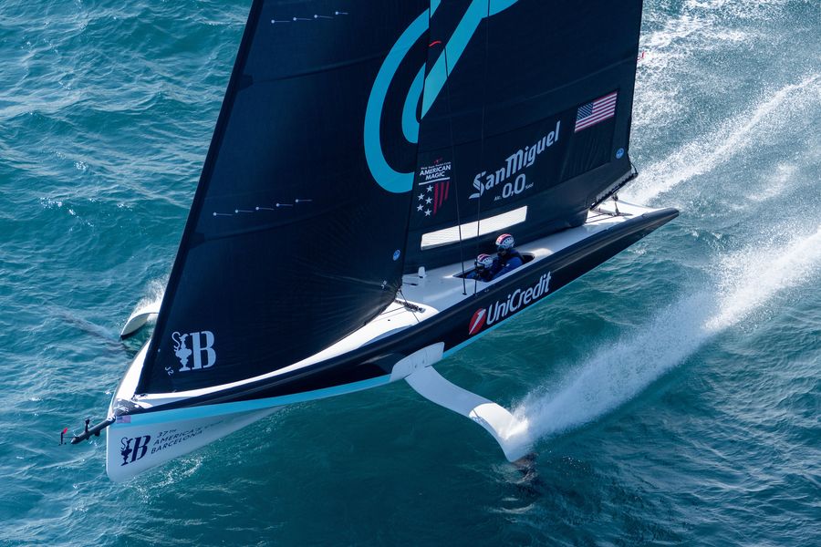 September 17, 2024. UniCredit Youth America's Cup, Race Day 7, Semi Finals. NYYC American Magic Youth Team Photo Credit: AC37 media