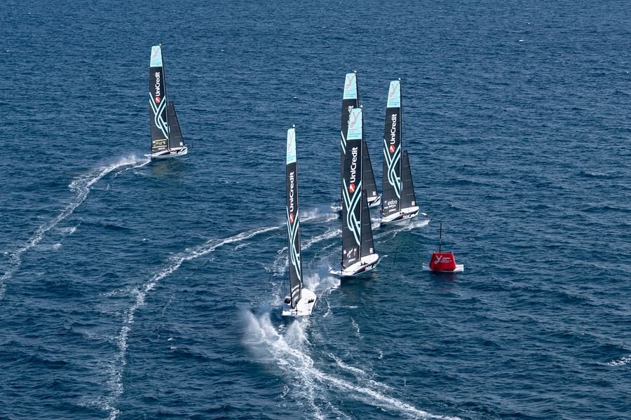 September 17, 2024. UniCredit Youth America's Cup, Race Day 7, Semi Finals. Photo Credit: AC37 media