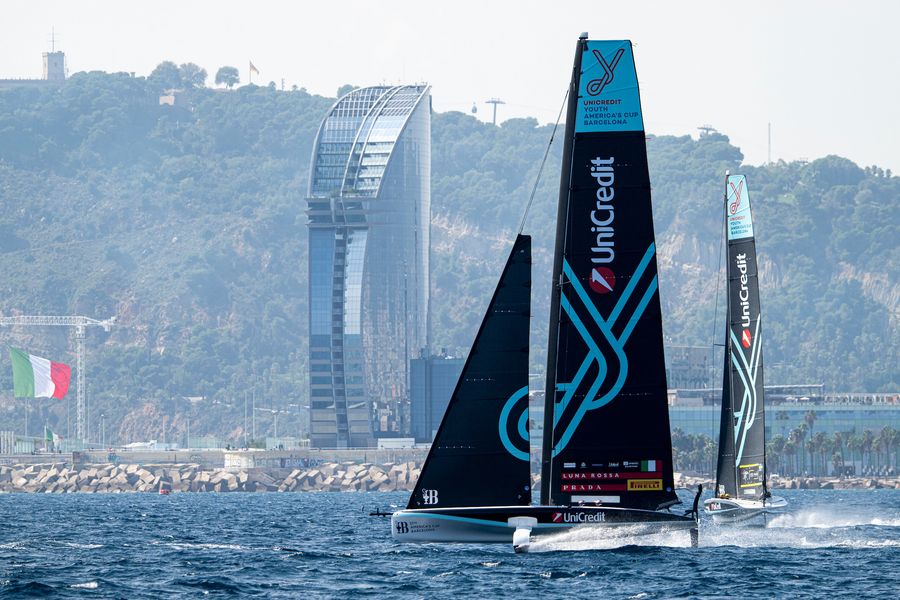 September 24, 2024. UniCredit Youth America's Cup, Race Day 7, Semi Finals. Photo Credit: AC37 media