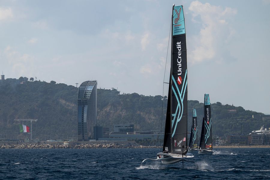 September 24, 2024. UniCredit Youth America's Cup, Race Day 7, Semi Finals. Photo Credit: AC37 media