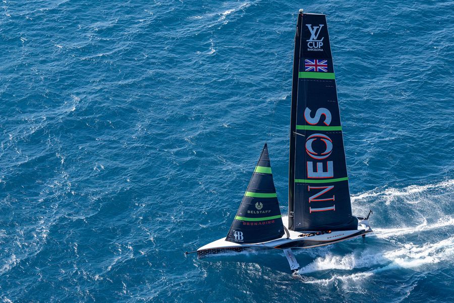 September 29, 2024. Louis Vuitton Cup Final, Race Day 3. INEOS BRITANNIA. Photo Credit: AC37 media