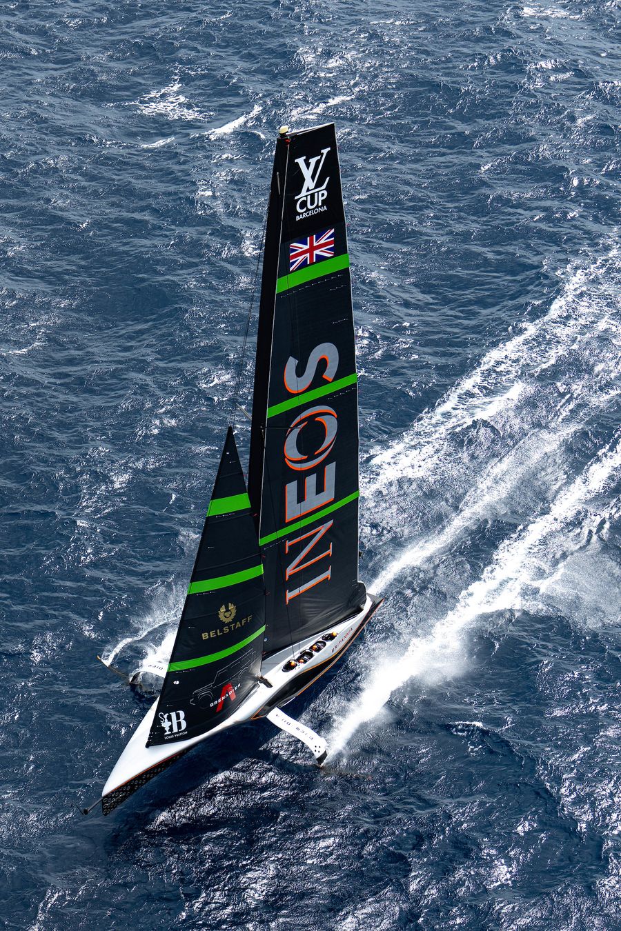 October 02, 2024. Louis Vuitton Cup, Final Race Day 6. INEOS BRITANNIA Photo Credit: AC37 media