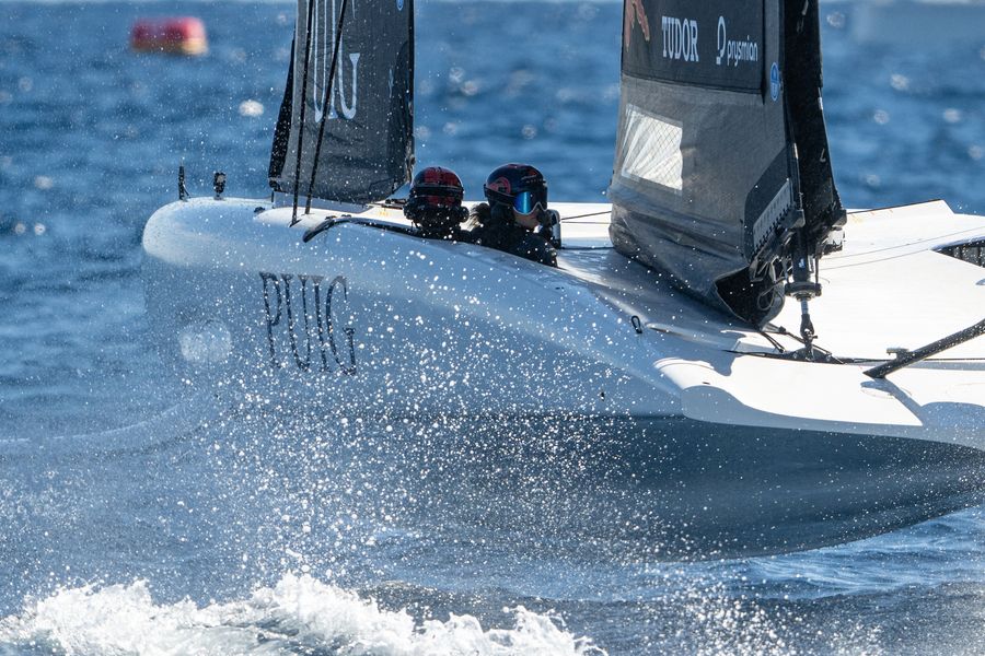 October 05, 2024. 37th America’s Cup -Puig Women's America's Cup, Qualifying - Group A. Alinghi Red Bull Racing Women's Team Photo Credit: AC37 media