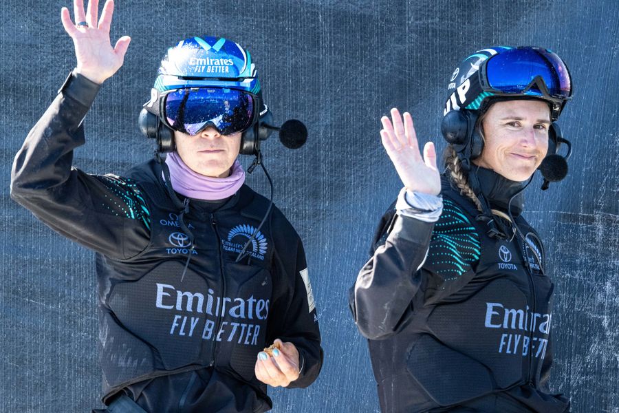 October 05, 2024. 37th America’s Cup -Puig Women's America's Cup, Qualifying - Group A. Emirates Team New Zealand Women's Team. Photo Credit: AC37 media