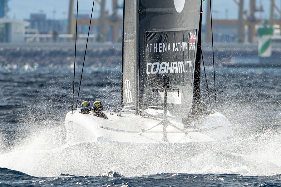 October 05, 2024. 37th America’s Cup -Puig Women's America's Cup, Qualifying - Group A. Athena Pathway - Women. Photo Credit: AC37 media